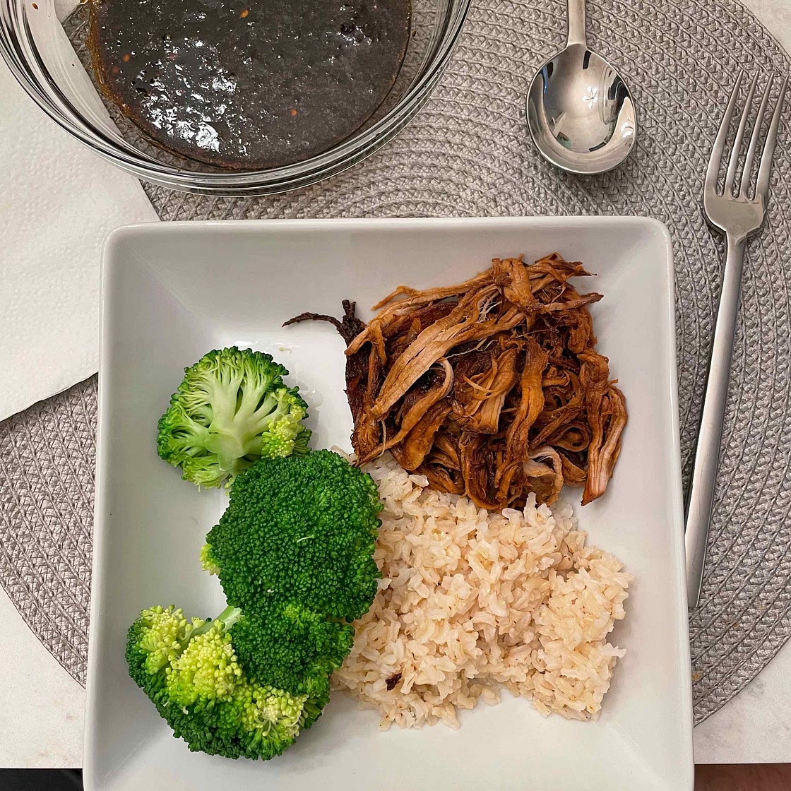Slow Cooker Honey-Soy Braised Pork With Lime and Ginger