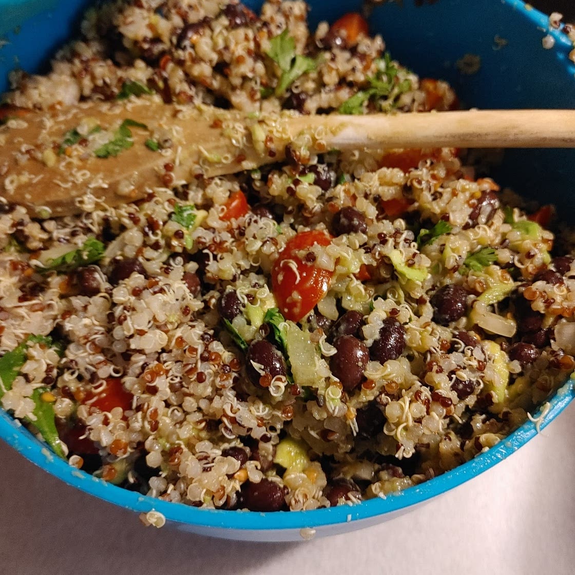 Quinoa Guac salad with Black Beans