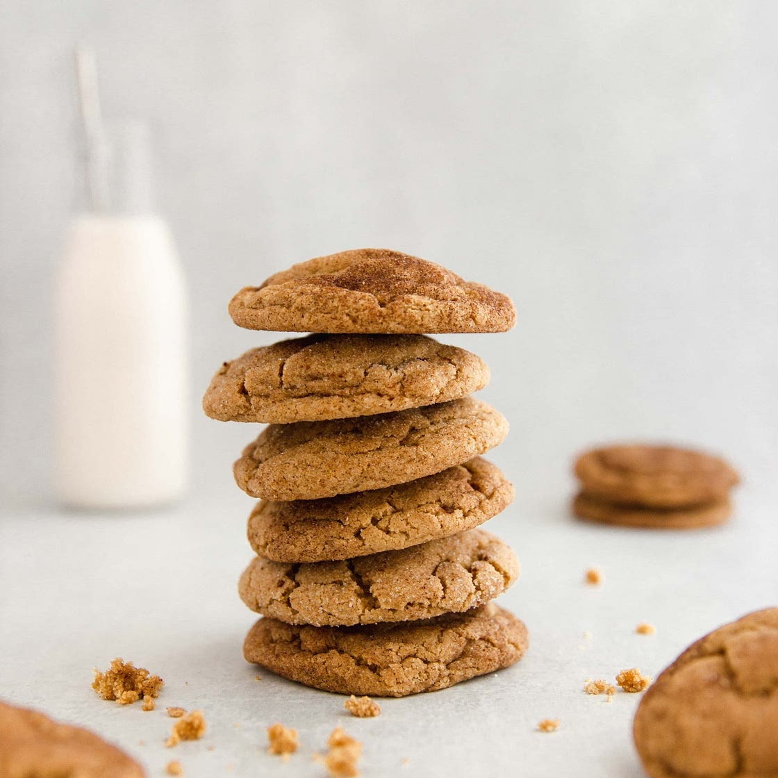vegan pumpkin snickerdoodles