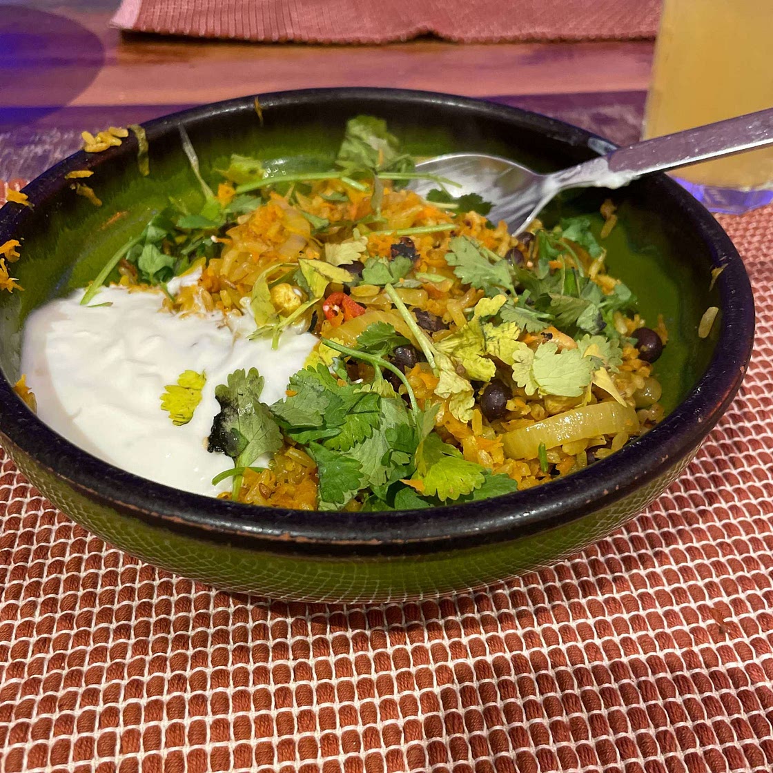 Carrot biryani