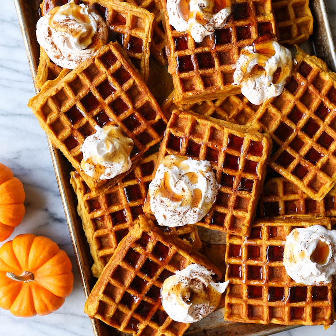 Pumpkin Spice Waffles