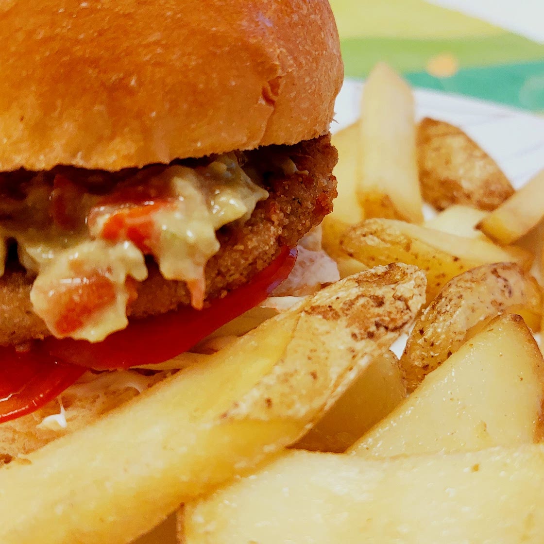 Salmon burger