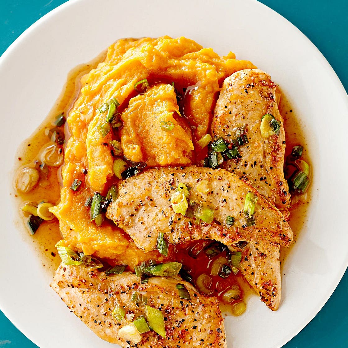 Maple-Glazed Chicken with Sweet Potatoes