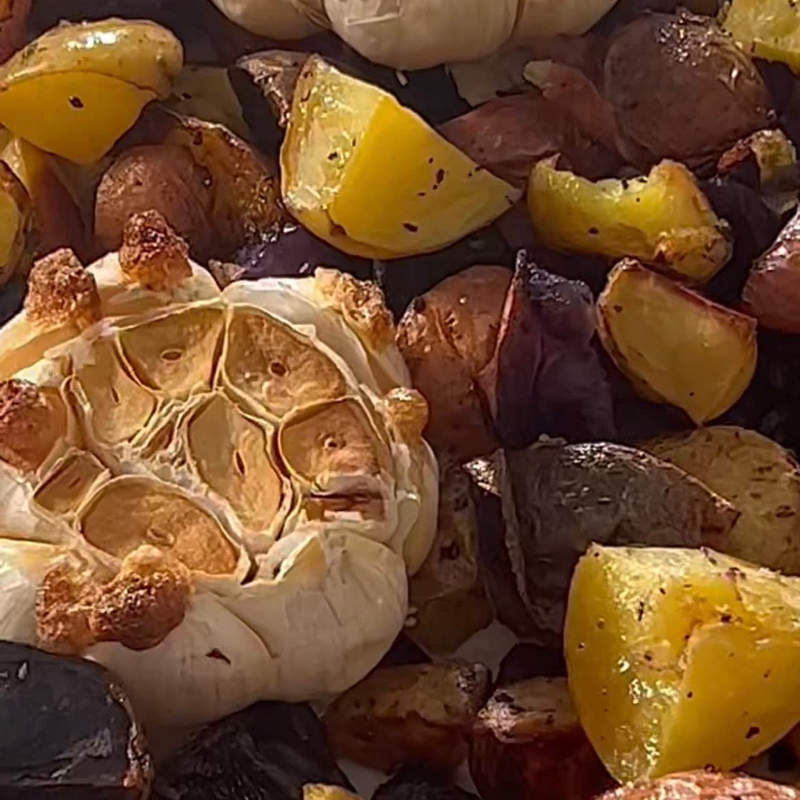 Roasted Garlic Rosemary Potatoes 