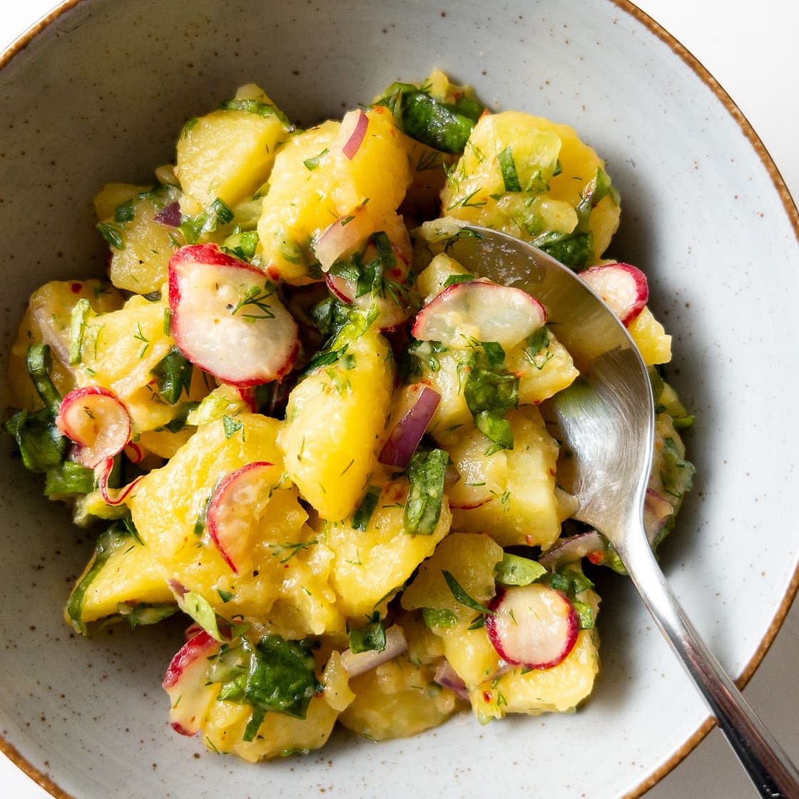 Herbed Potato Salad with Mustard Vinaigrette