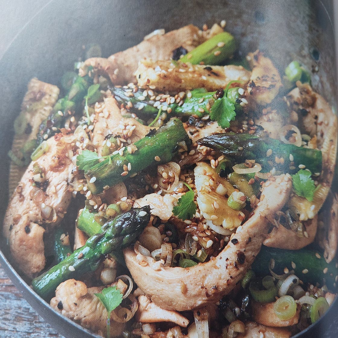 Szechuan chicken stirfry