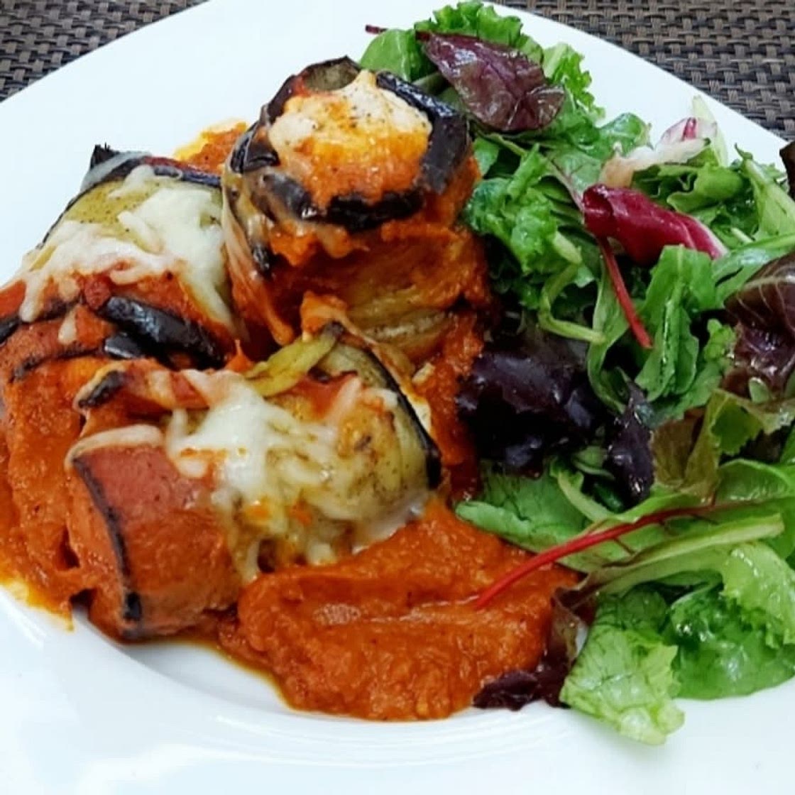 Simple Roasted Eggplant Involtini