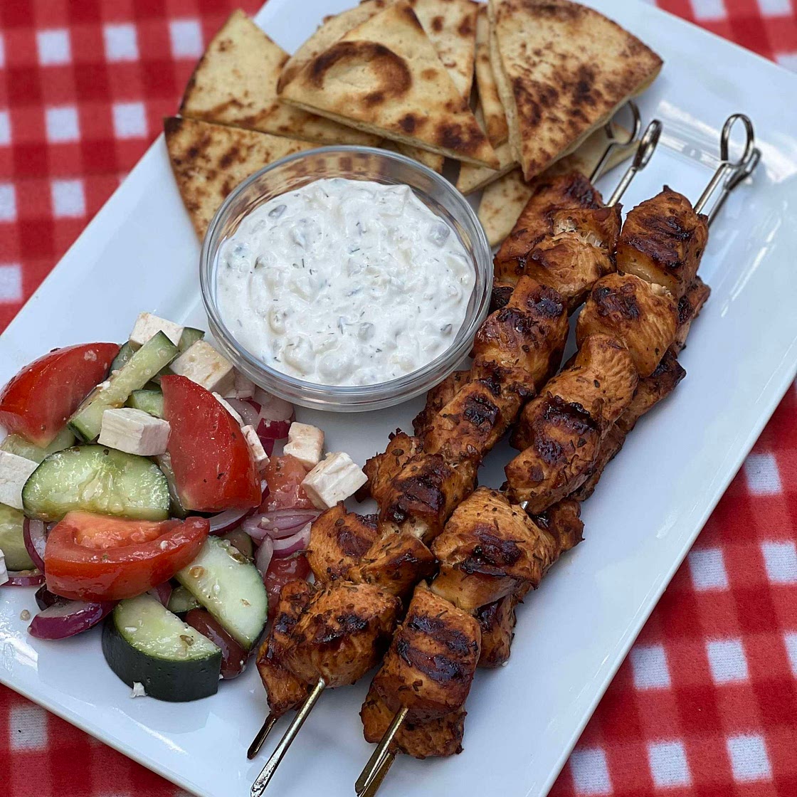 Grilled Greek Kabos
