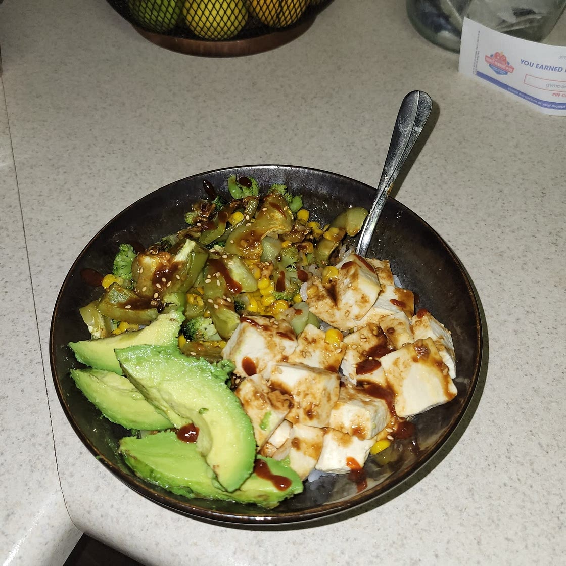 Spicy Peanut Tofu Bowls