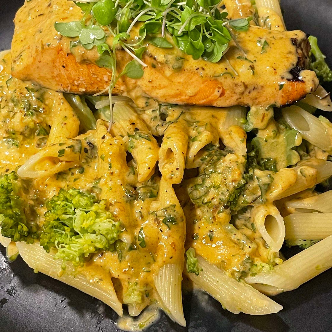 Cajun Salmon Alfredo 