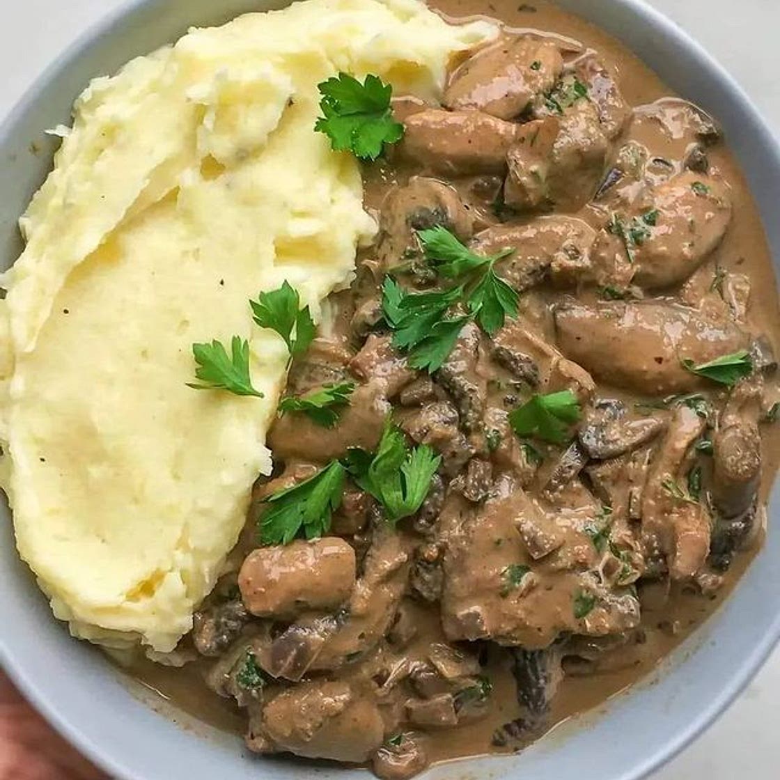 MUSHROOM STROGANOFF 