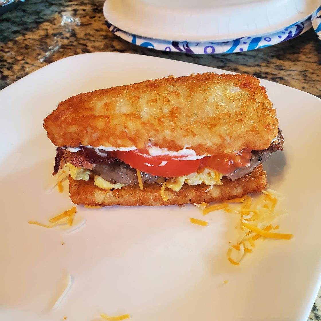 Hashbrown Breakfast Sandwich
