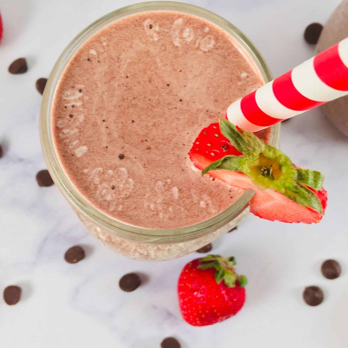 Strawberry banana smoothie 