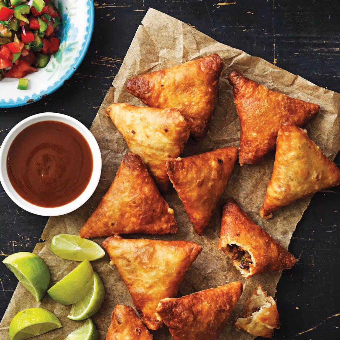 Vegan Kenyan samosas 