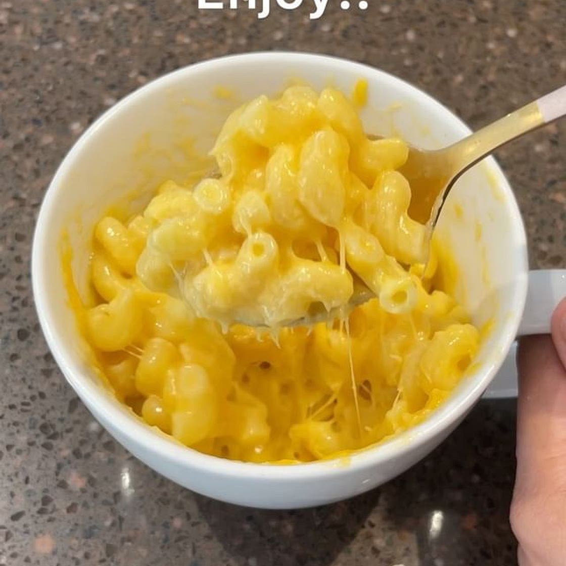 Instant pasta in a Mug