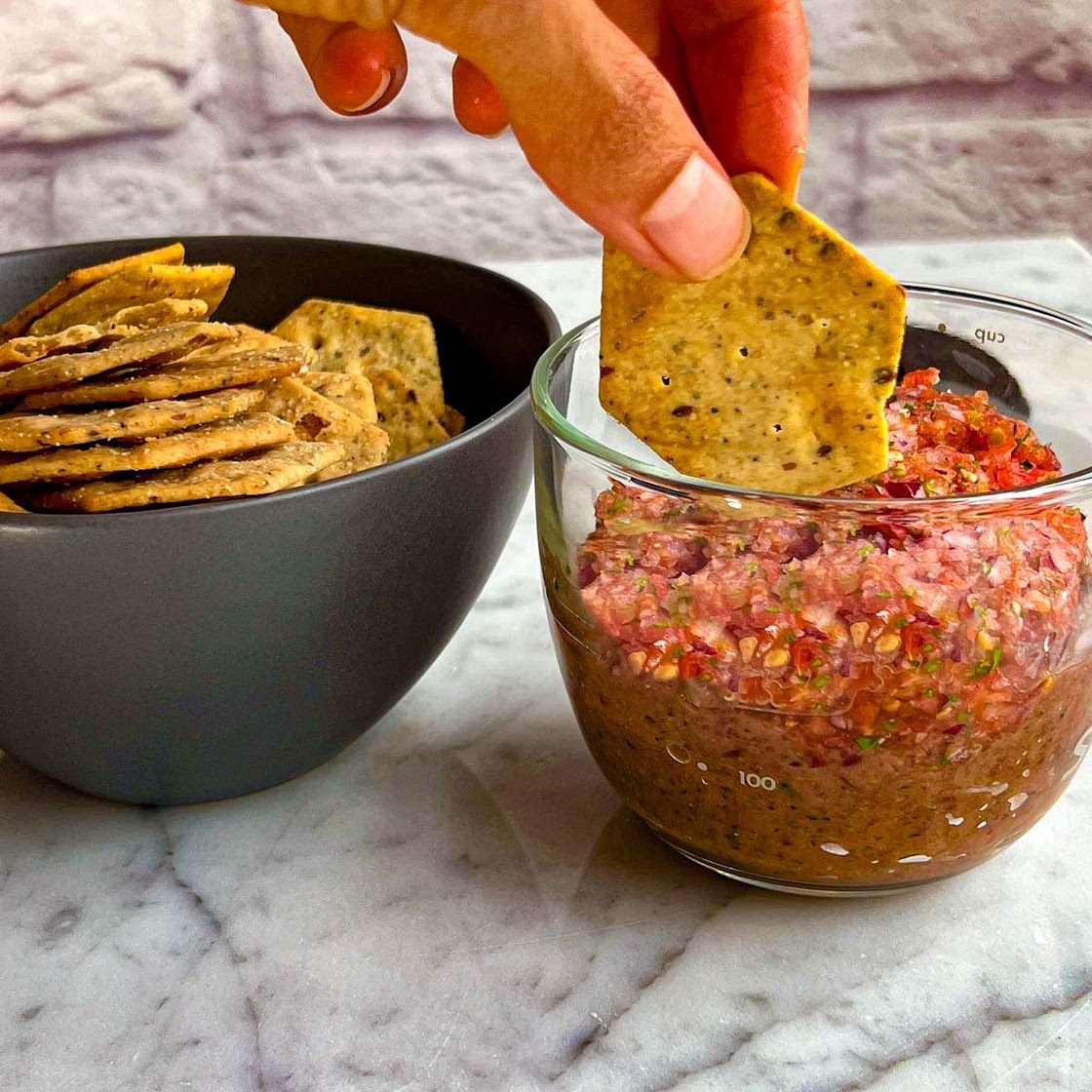 Chipotle Black Bean Dip with Pico de Gallo