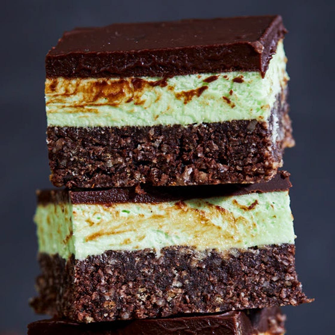 Choc-Mint Nanaimo bars