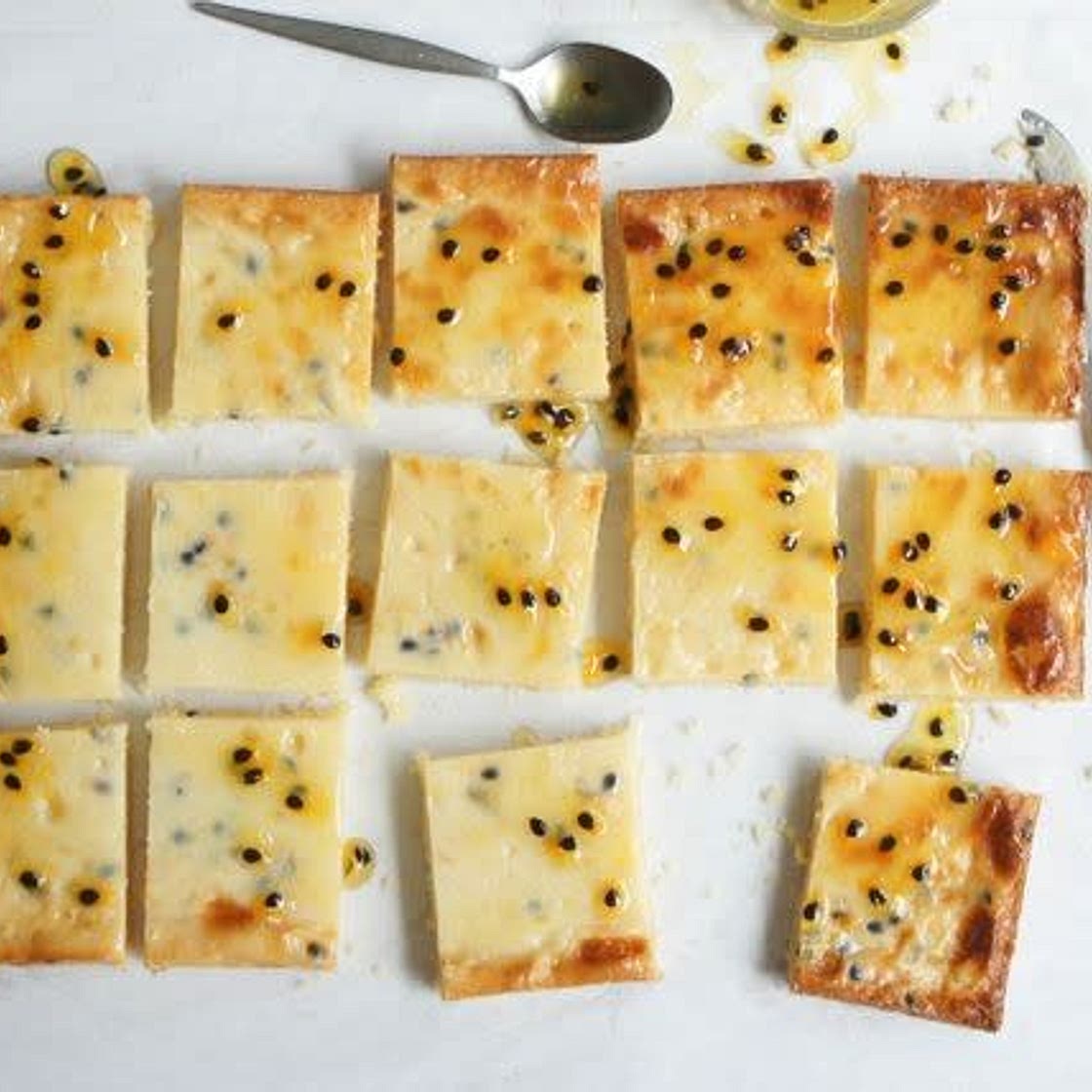 Passionfruit slice
