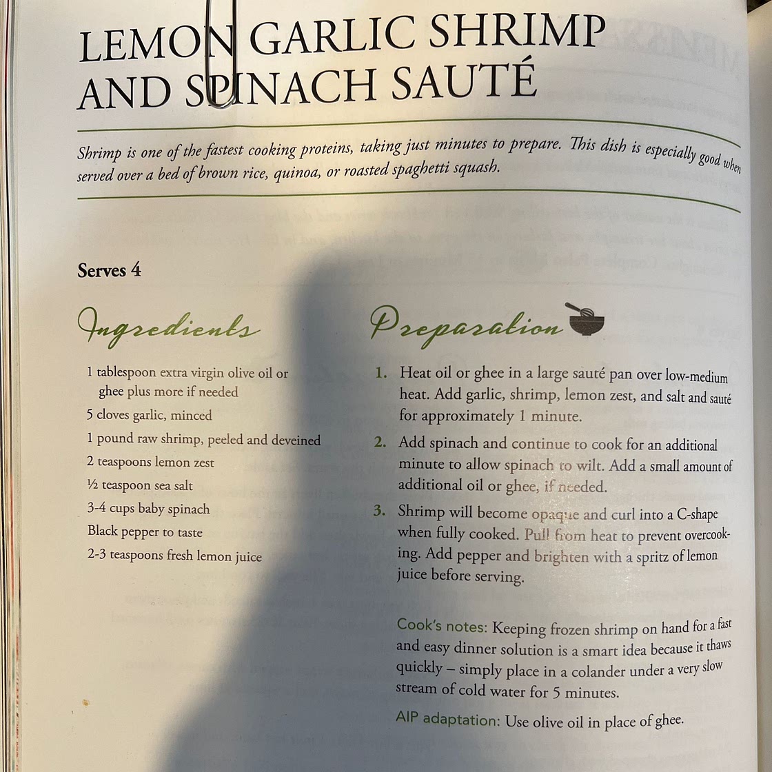 Lemon Garlic Shrimp Sauté 