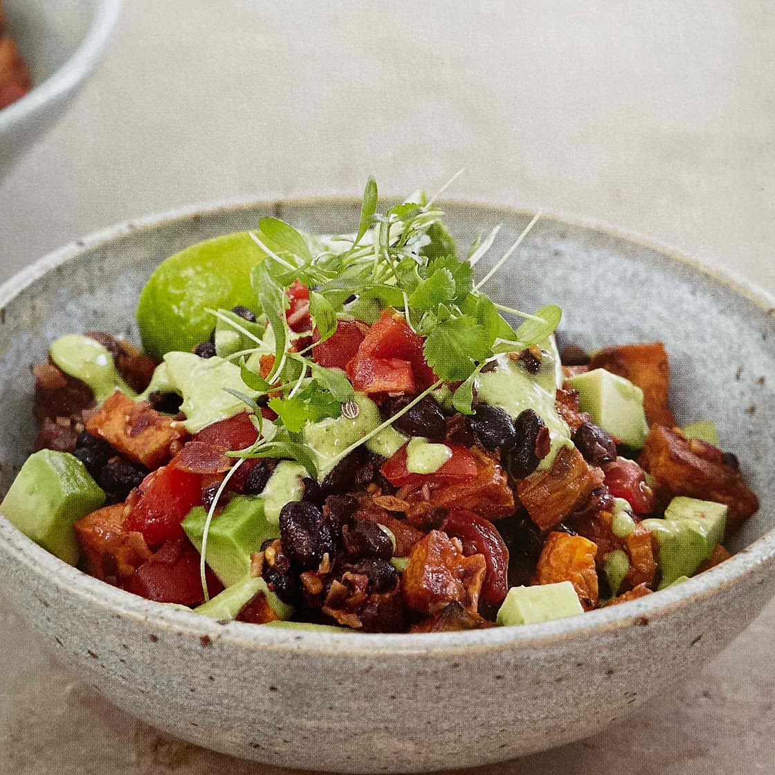 Pumpkin and black bean bowl