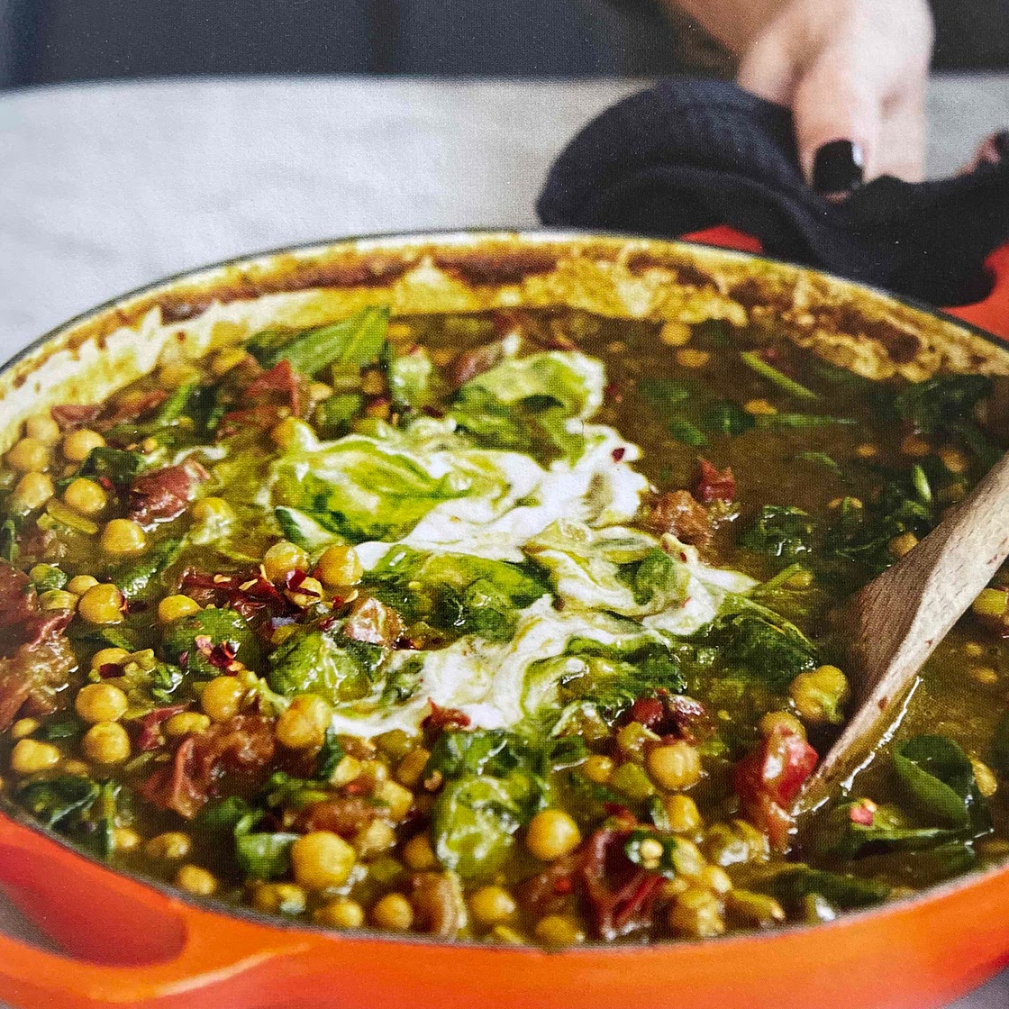 Spinach & chickpea curry