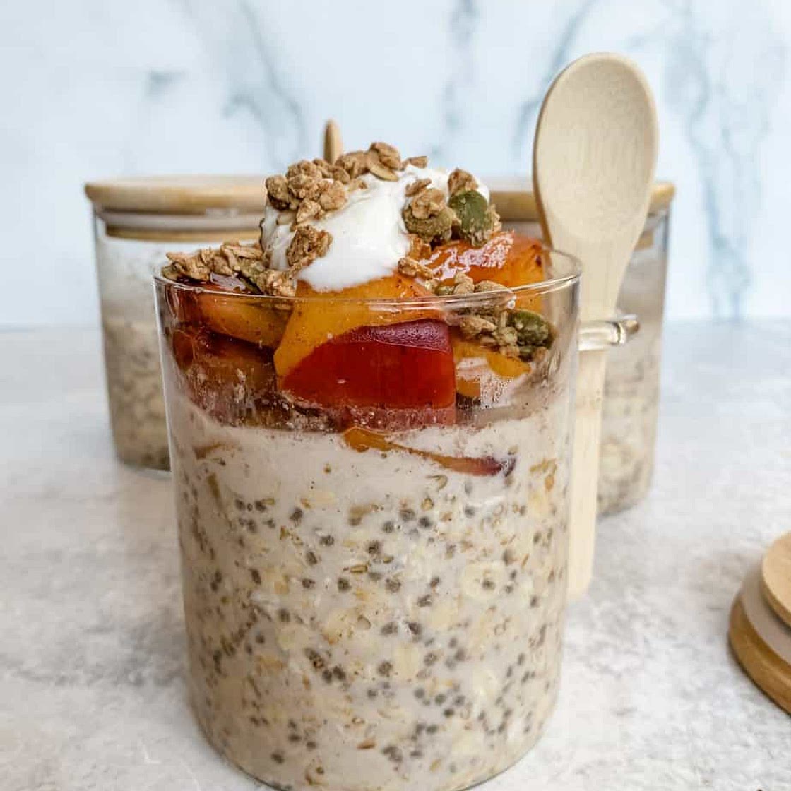 Peach Overnight Oats