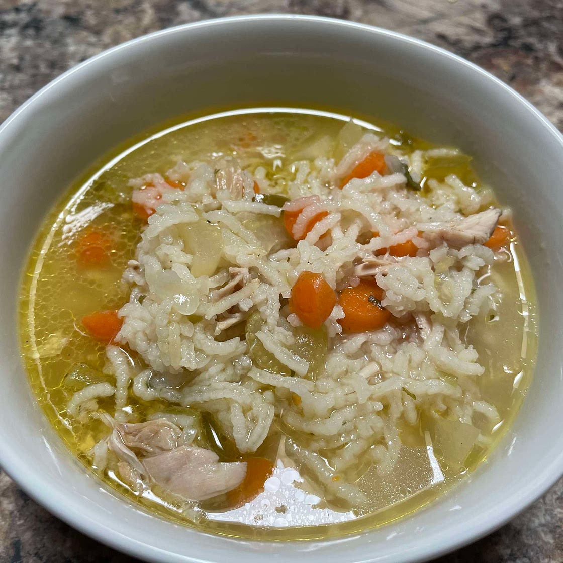 Chicken soup with Rice 