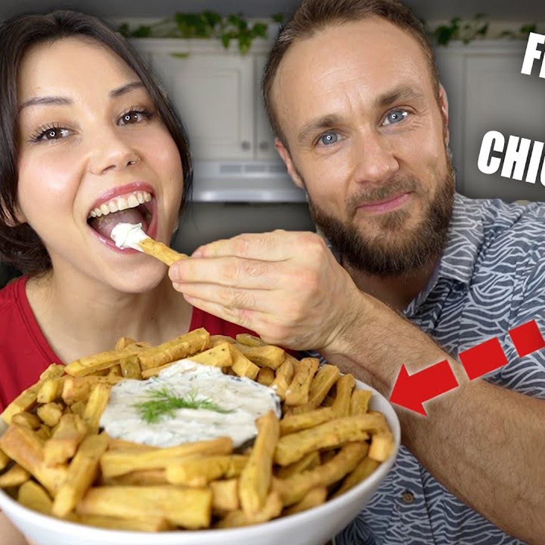 AMAZING Chickpea Fries & Vegan Tzatziki 💥