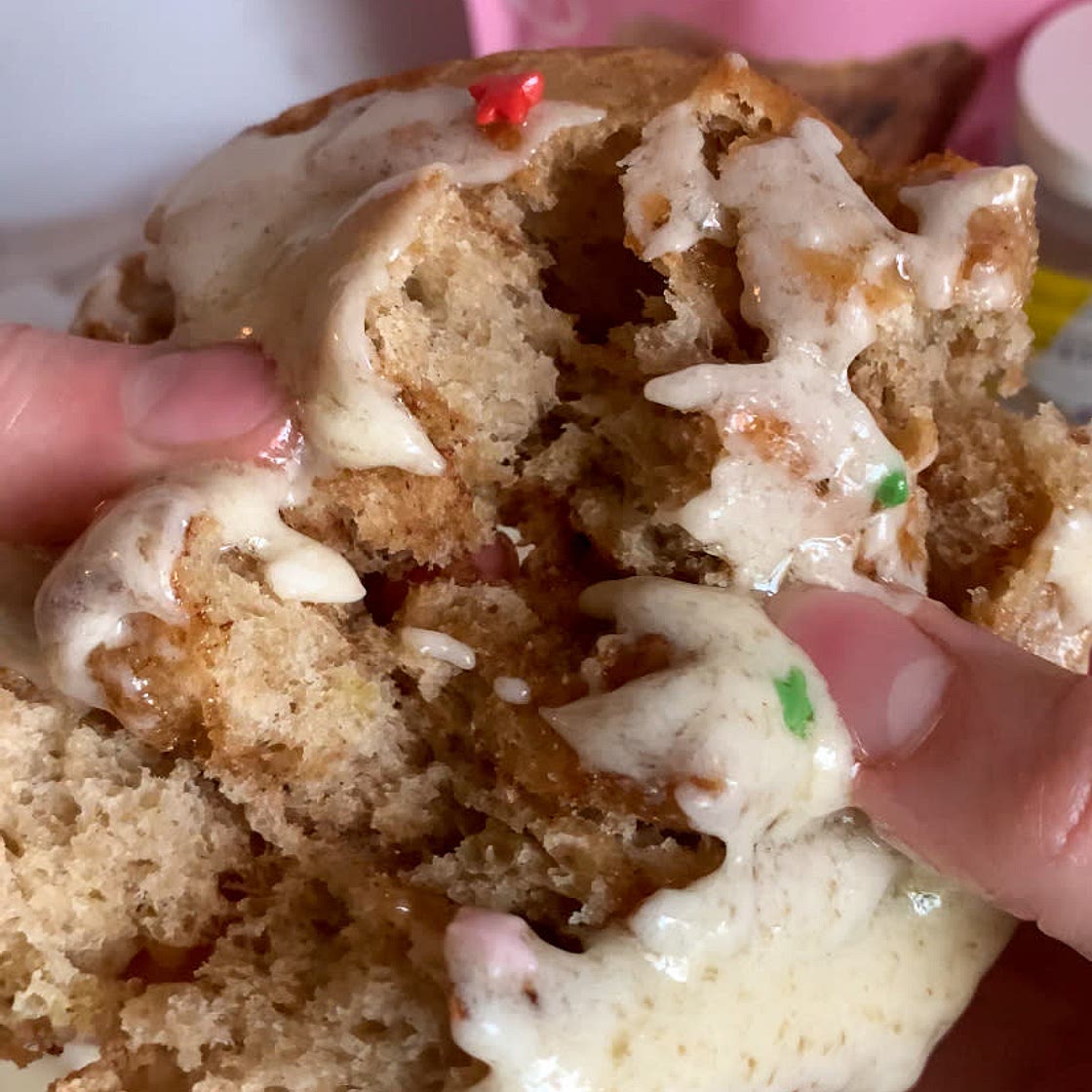Birthday Cake Cinnamon Rolls