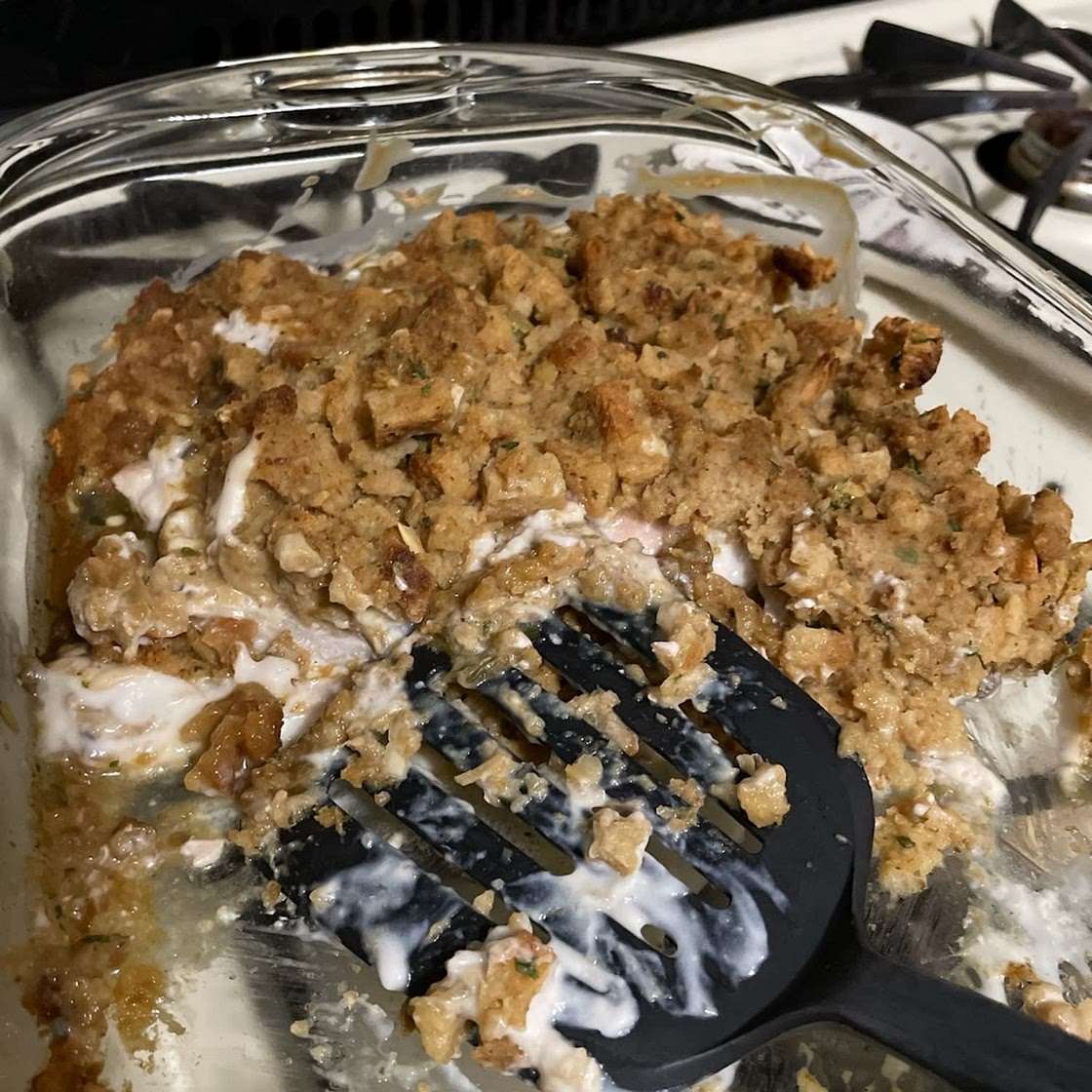 Pork Chop Stuffing Casserole