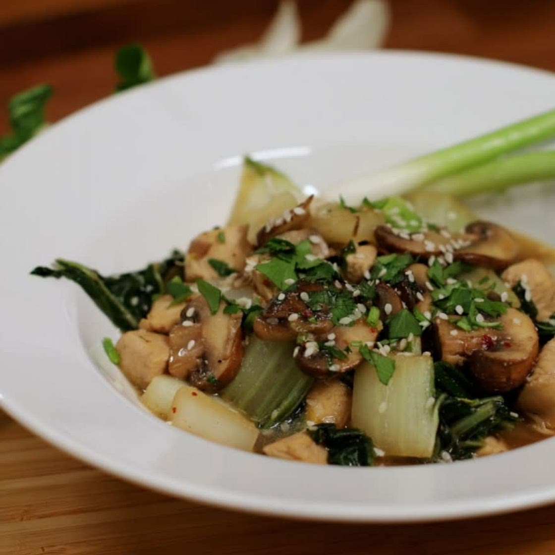 Chicken Bok Choy Stir Fry (Wellbeats)