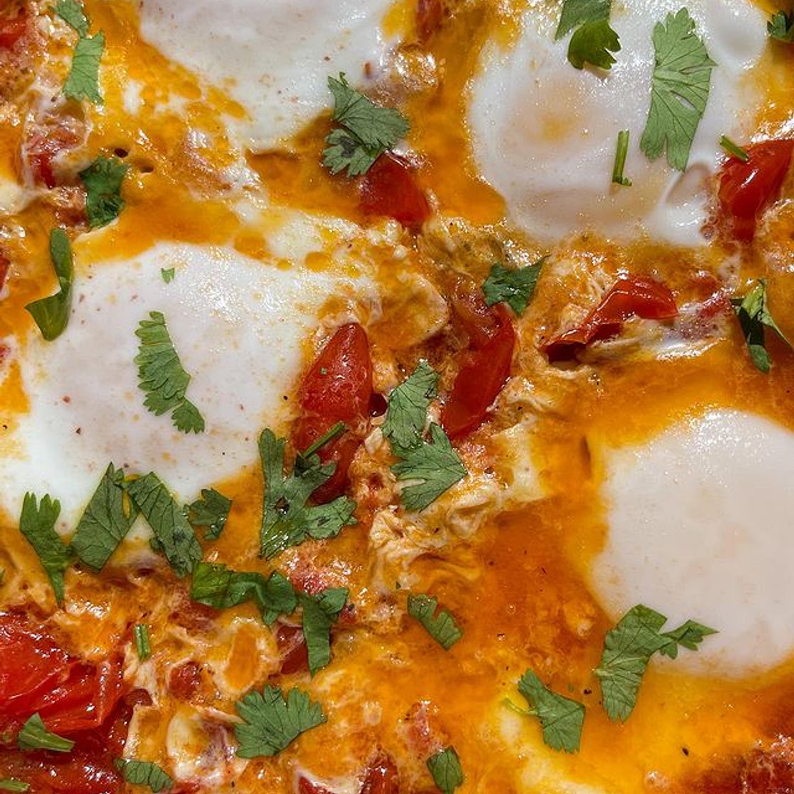 Bacanê êp hêk also know as shakshuka