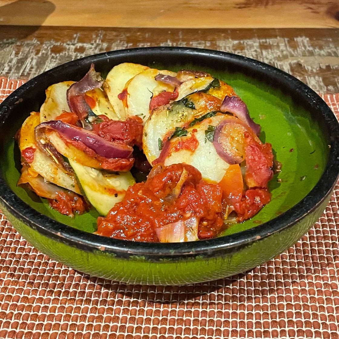 Briam: Traditional Greek Roasted Vegetables