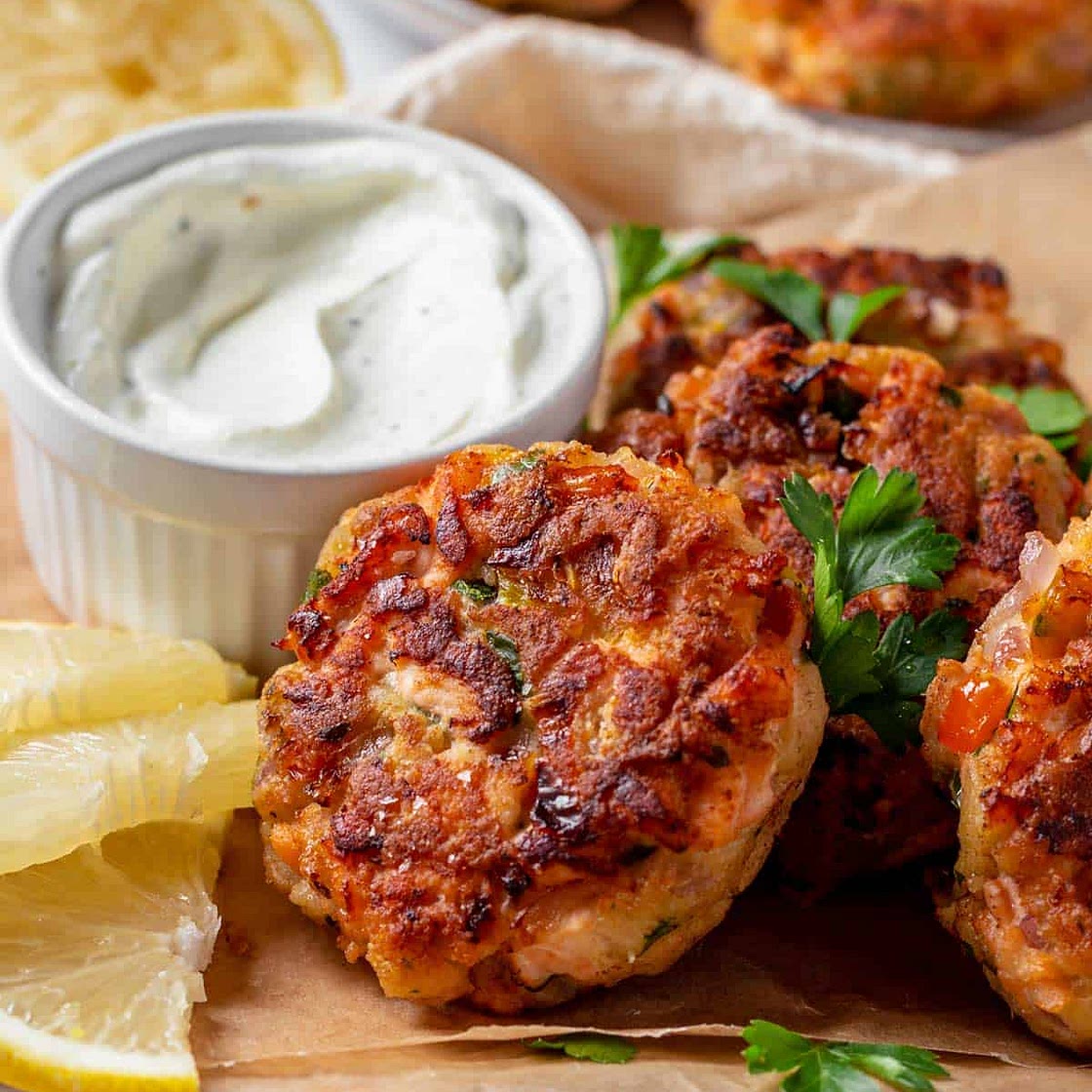 Skillet Fried Salmon Patties