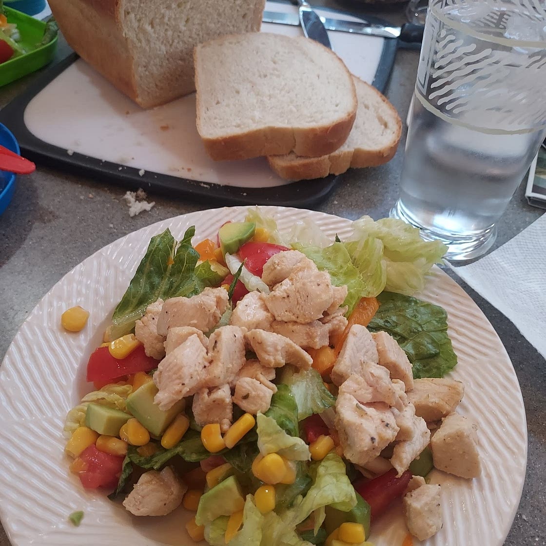 Southwest Chicken Salad with Cilantro Lime dressing