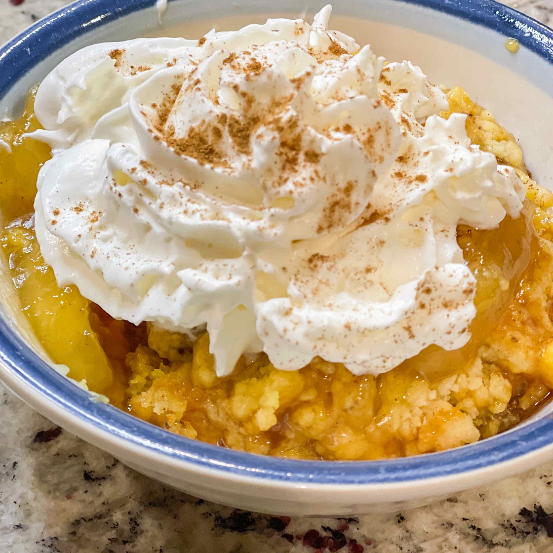Four ingredient caramel Apple Crumble