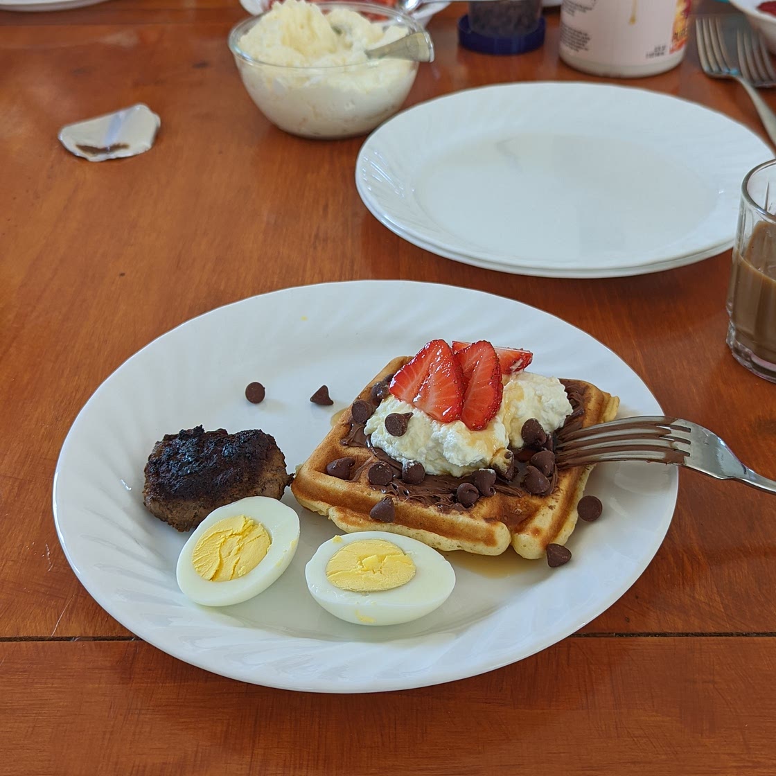 Waffles and Mascarpone