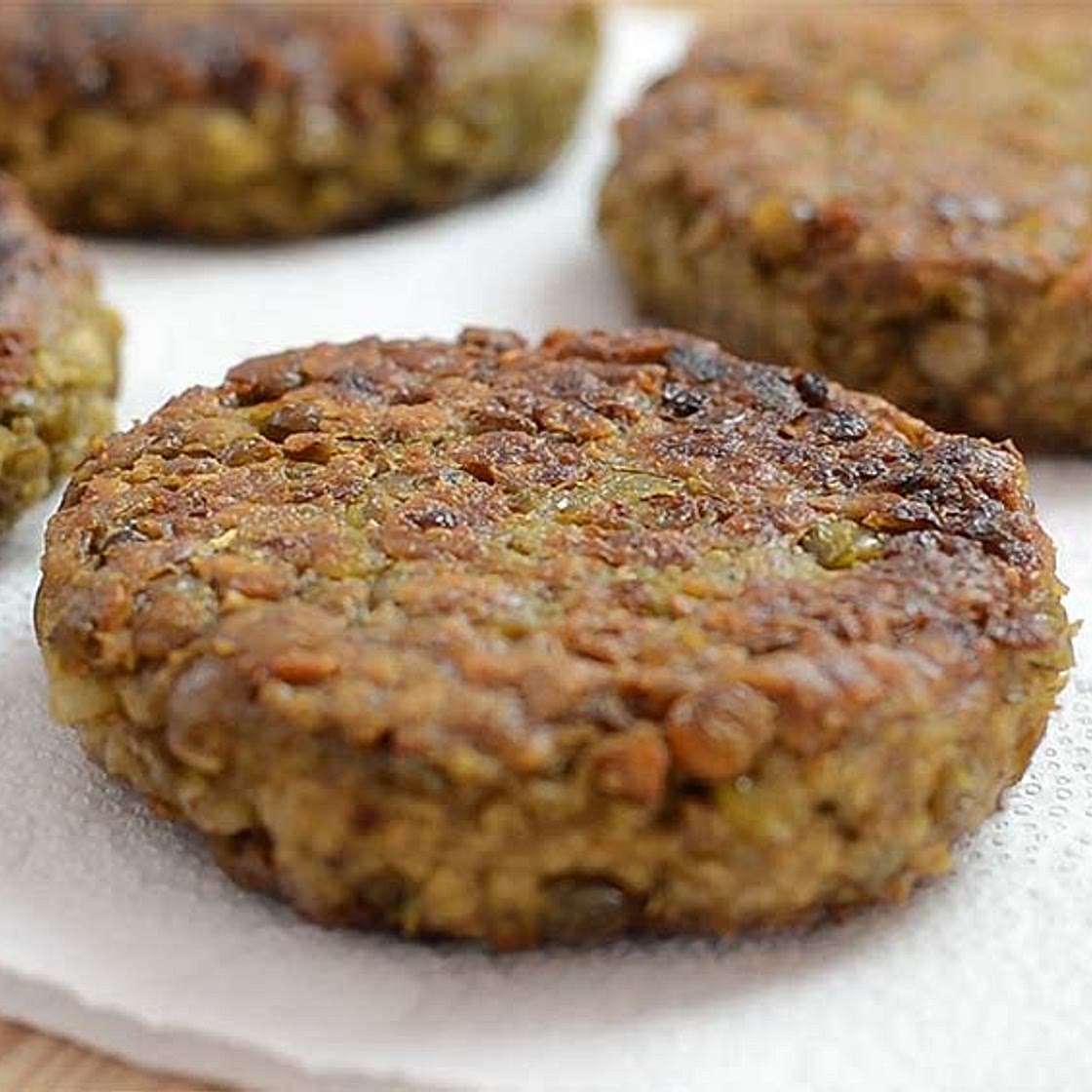 Hamburguesa de lentejas