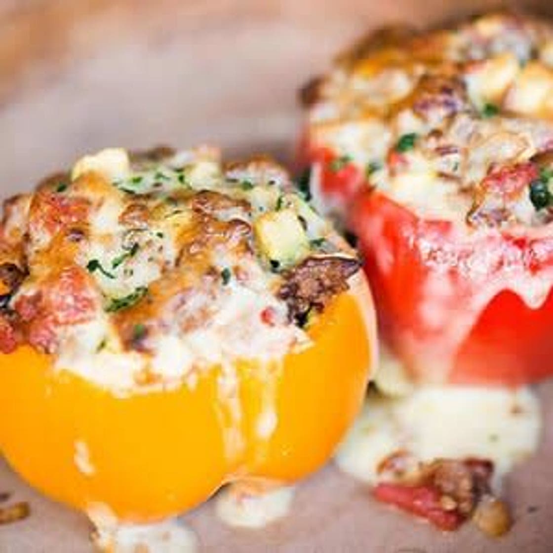 Classic Stuffed Bell Peppers (Freezer/Low Sodium/Gluten Free/Diabetic Friendly)