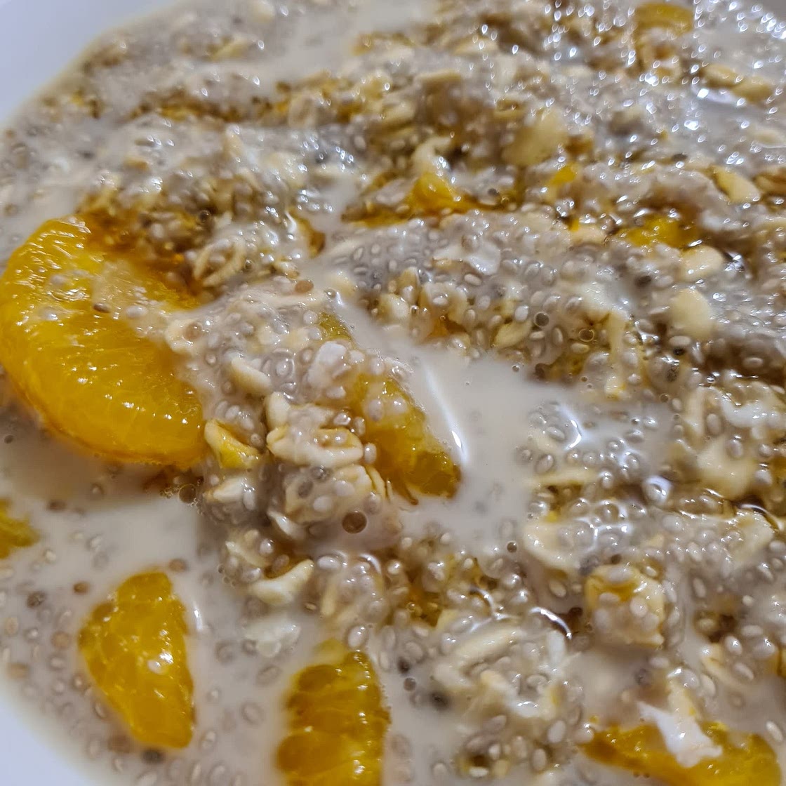 Overnight oats -mandarine