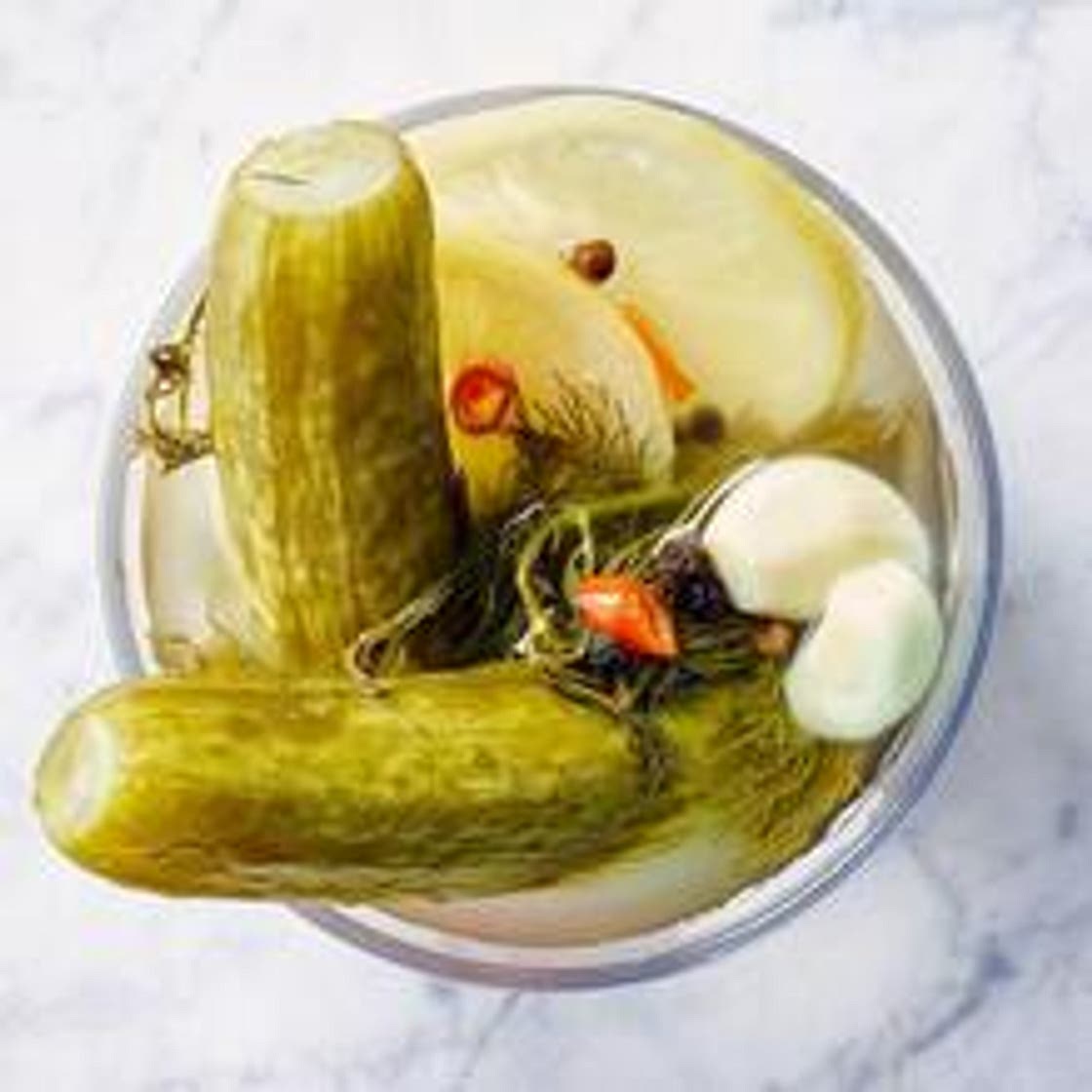 Spicy Pickled Cucumbers