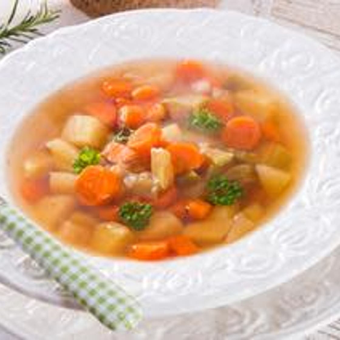 Bunte Gemüsesuppe
