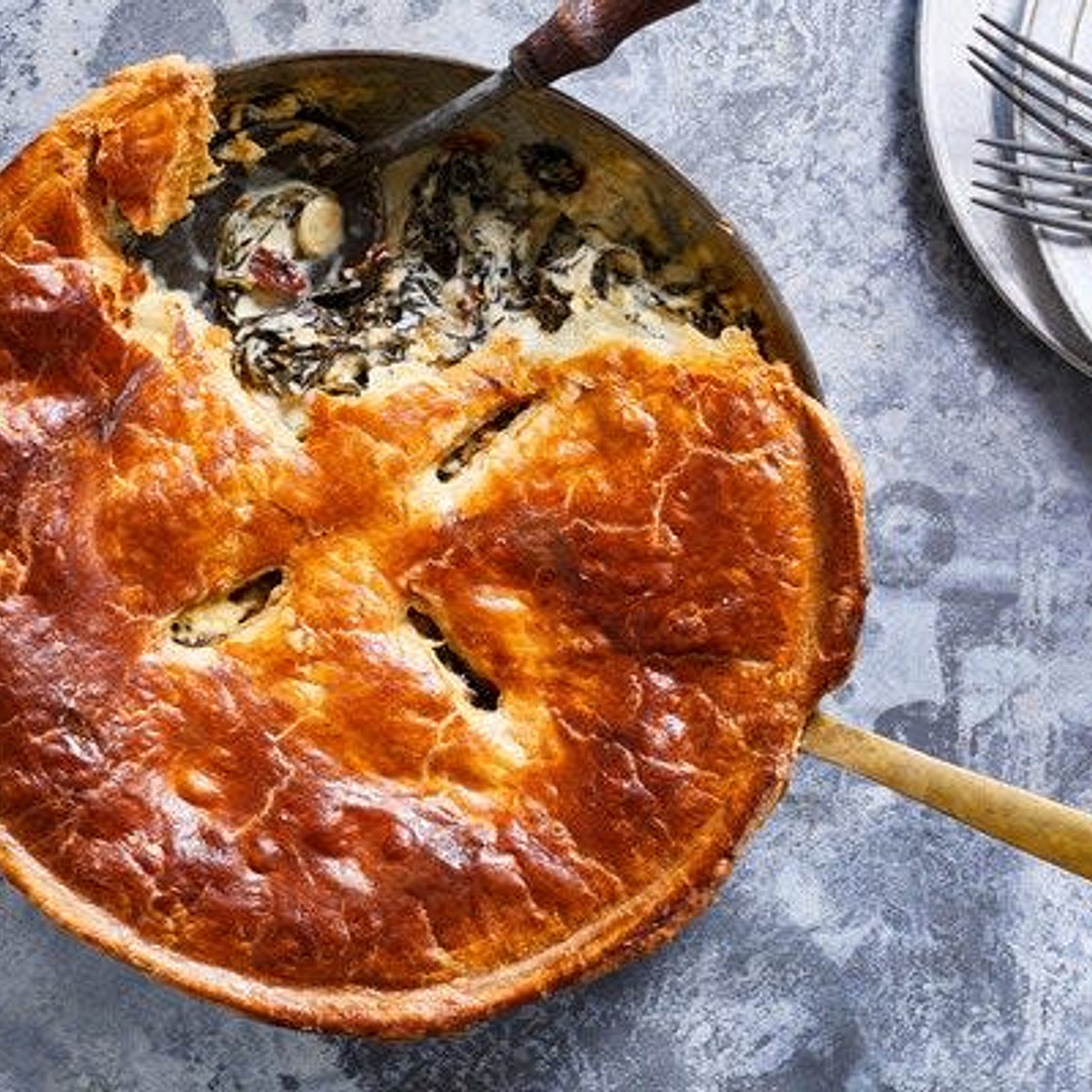 Creamed Greens Potpie