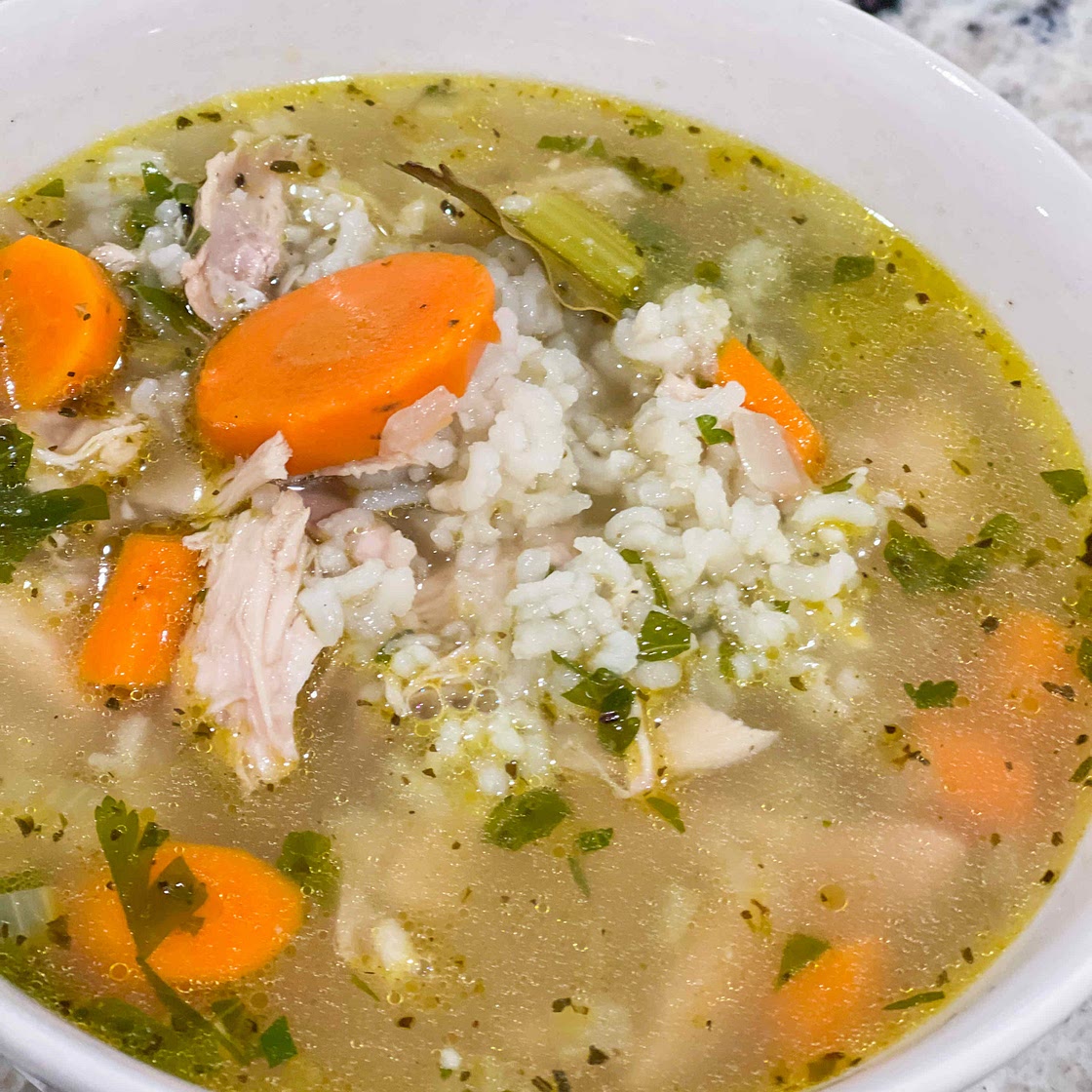 20 minute chicken rice soup 