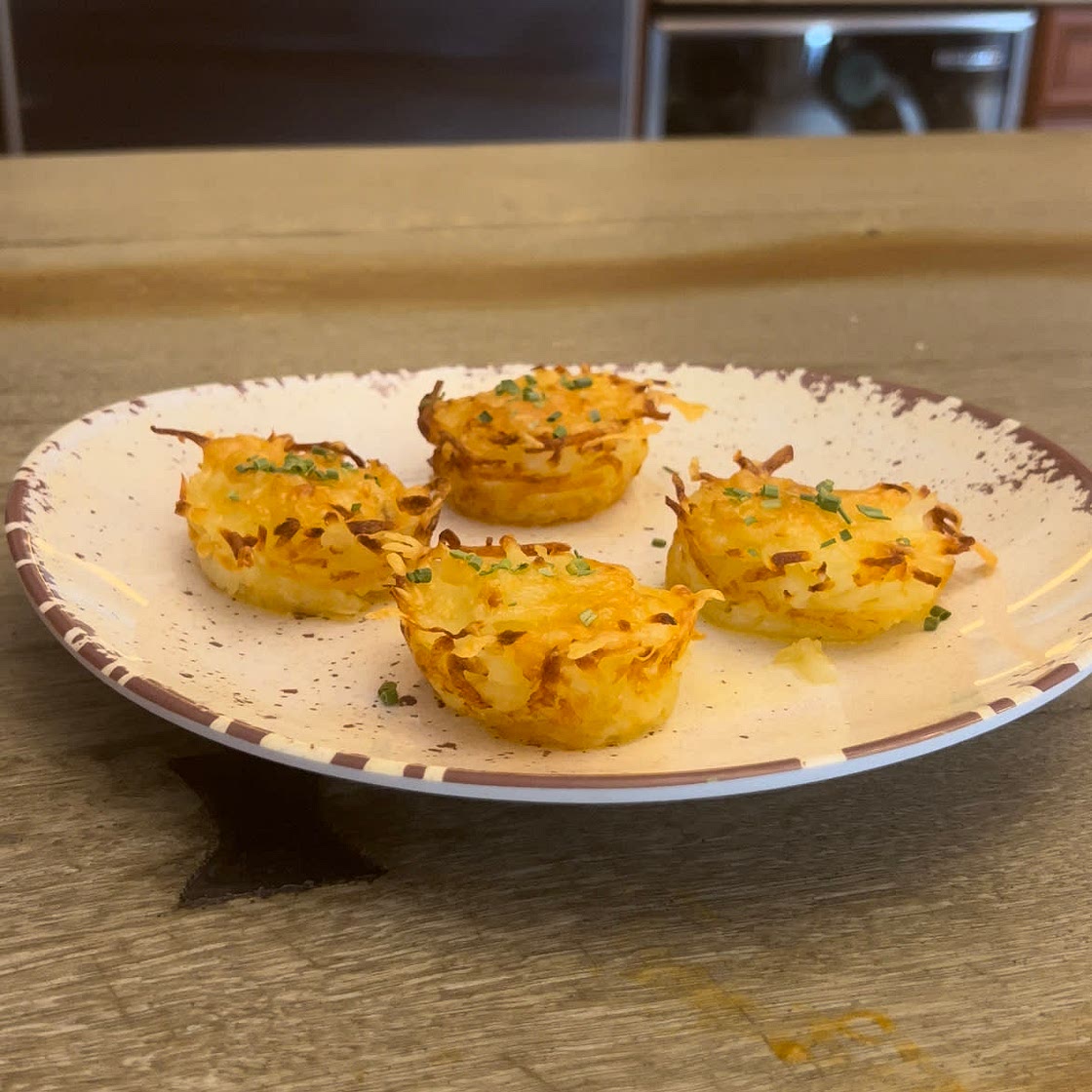 Mini shredded potato Gratin