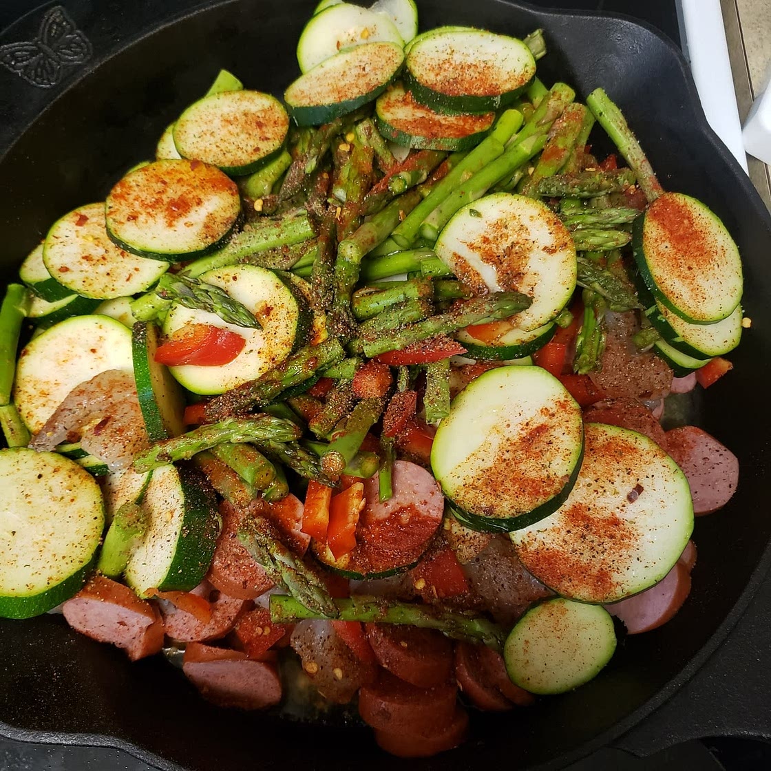 Shrimp and Sausage Vegetable Skillet (Meal-Prep)