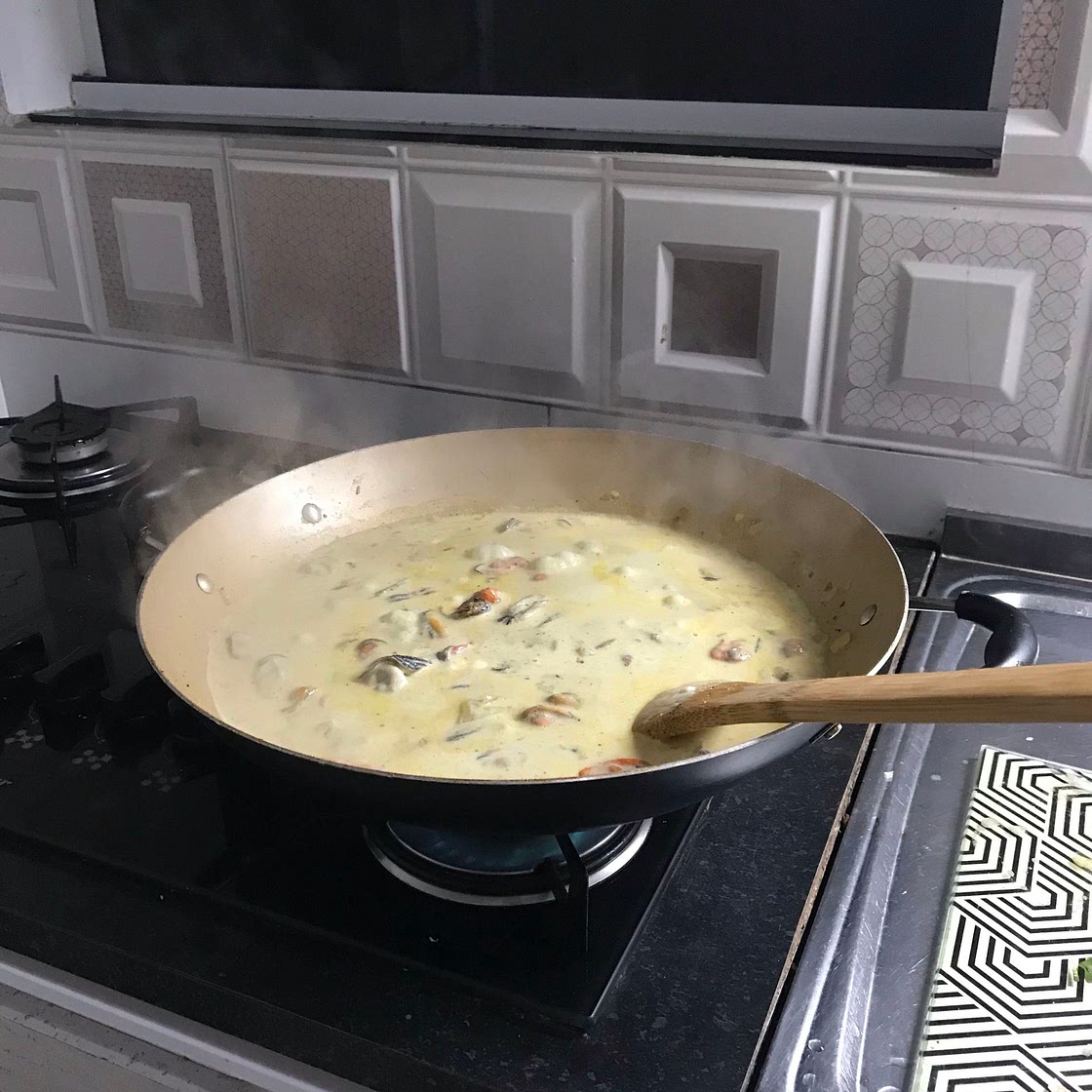 Creme de mexilhões 