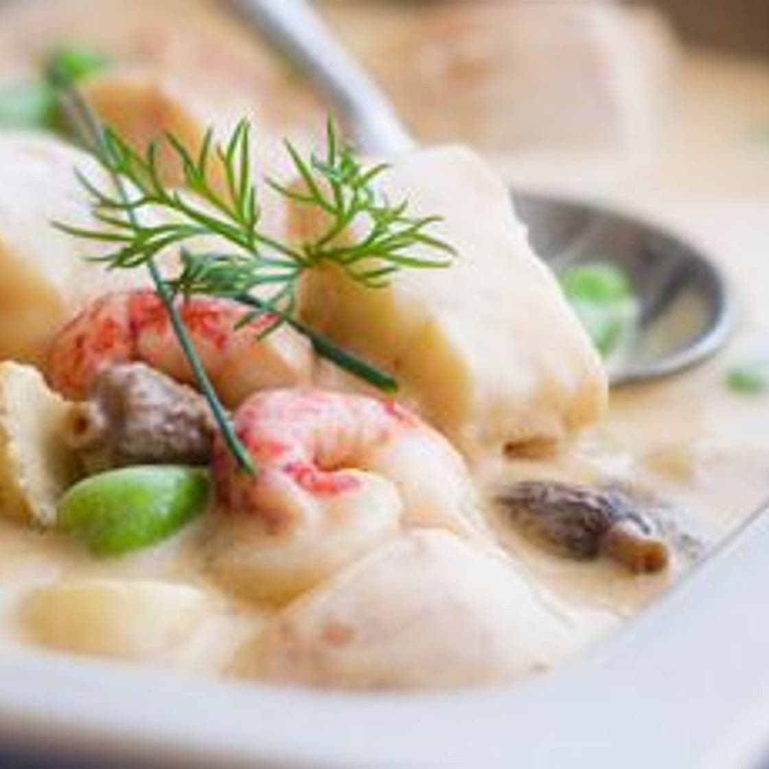 Blanquette aux poissons et fruits de mer
