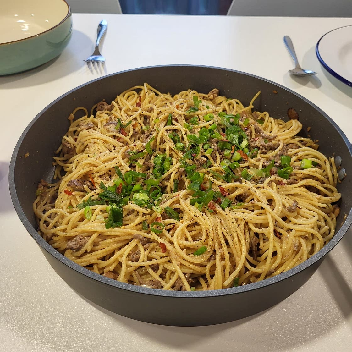 Miso-Mushroom Pasta