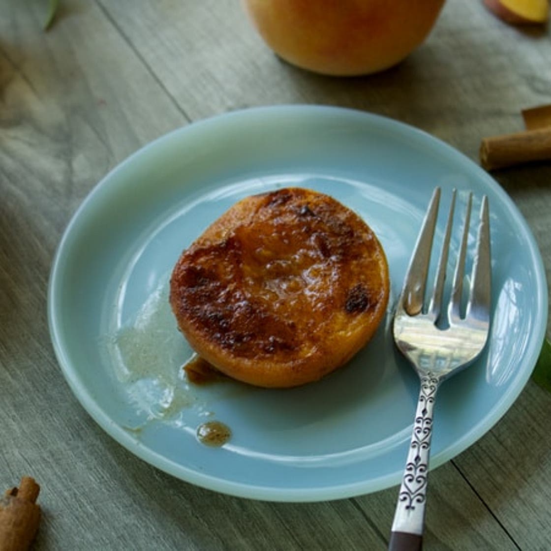 Cinnamon Honey Peaches